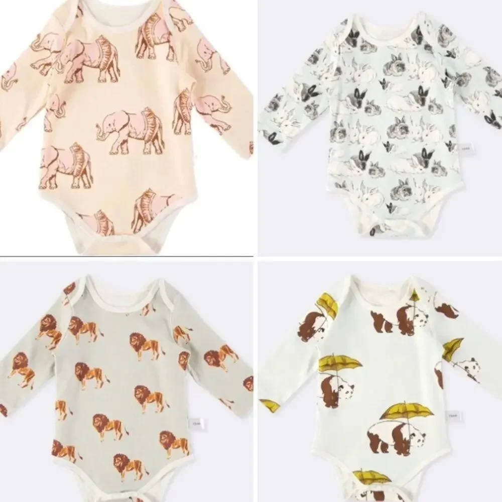 New  lot bundle of 3 long sleeved baby rompers 3-6 months